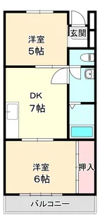 メゾン青葉【1階】の間取り