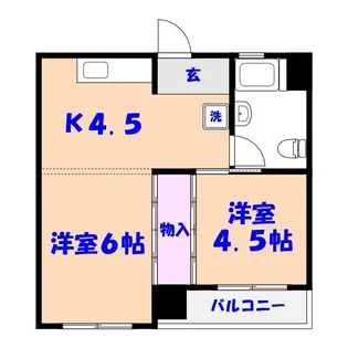 押賀マンション【3階】の間取り