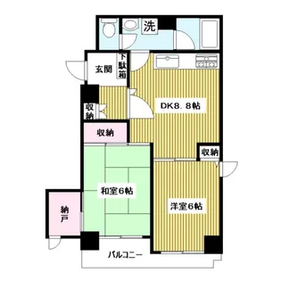コンドミニアムU【3階】の間取り