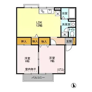 エクセルSAITAII【2階】の間取り