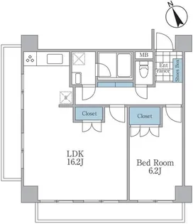 CRESCENT COURT 大森【11階】の間取り