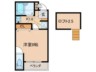 サンパレス泉陽ヶ丘【2階】の間取り