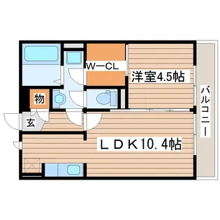 シャテーニュ【2階】の間取り