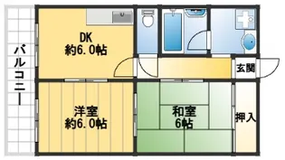 メゾンカルム【2階】の間取り
