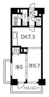 アクトヒルズ金町【6階】の間取り