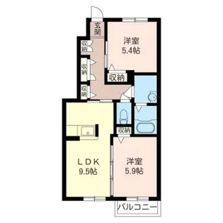 レクエルド【1階】の間取り