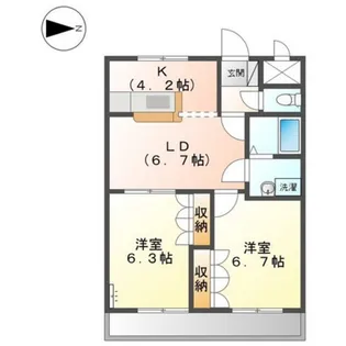グランディール・K【1階】の間取り