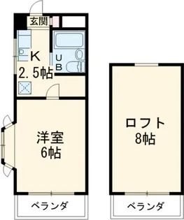 向ノ岡マンション【2階】の間取り
