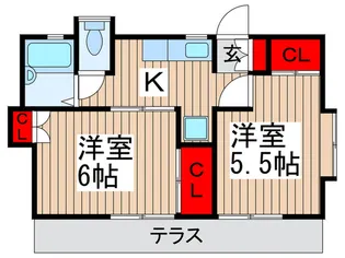 アラモ-ド石澤【1階】の間取り