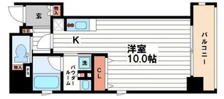アーバネックス北浜【3階】の間取り