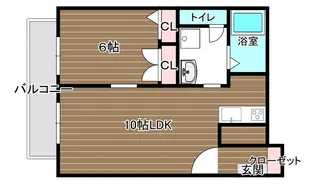 ハピネスルームNo8【1階】の間取り