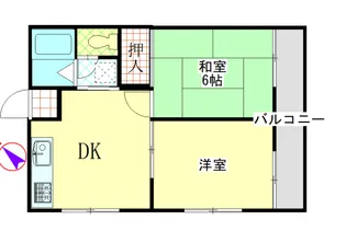 コーポ斉藤【1階】の間取り