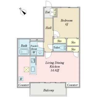 フロレゾン【2階】の間取り