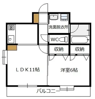AD・GRAYSII【6階】の間取り