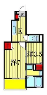 オルム・アルページュ【1階】の間取り
