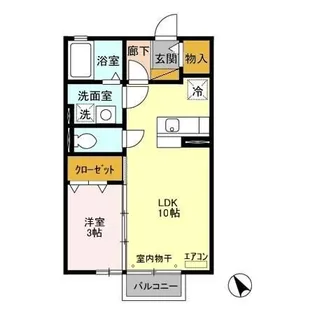 アムール・ヴィラ【2階】の間取り
