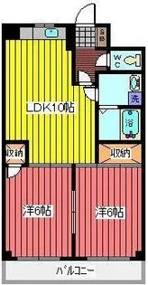 セントポール川口【2階】の間取り