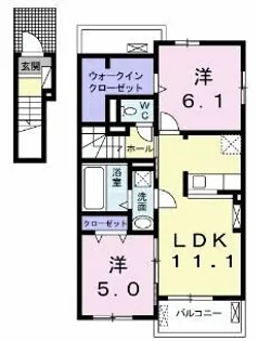 grape・town II【2階】の間取り