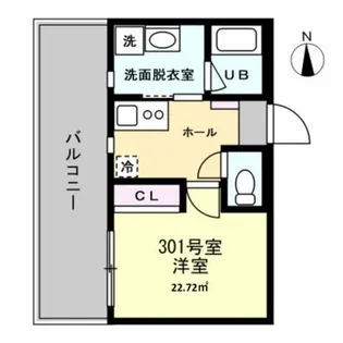 MIRAIS根岸【3階】の間取り