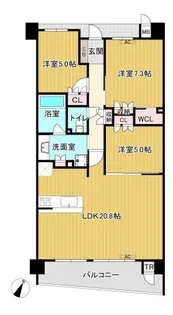 レ・ジェイド新大村ステーションフロント【7階】の間取り