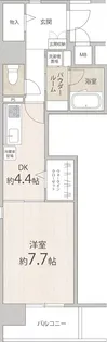 フェアリー阿倍野【1階】の間取り