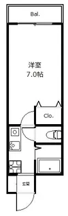 ヴィルヌーブ【2階】の間取り