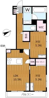 パルサー池辺【2階】の間取り
