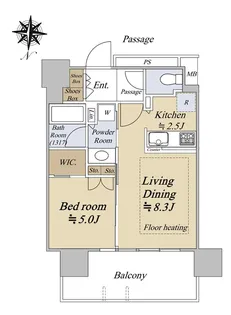 シティタワーズ板橋大山サウスタワー【11階】の間取り