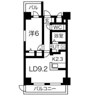 プランドールナカムラ【4階】の間取り