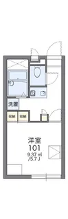 レオパレスヴェルガーデン【2階】の間取り