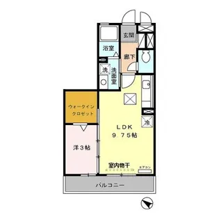 パーシモン【1階】の間取り