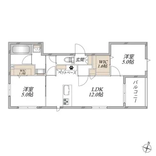 クシネシャトン【2階】の間取り