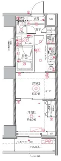 クレイシア門前仲町ザ・レジデンス【5階】の間取り