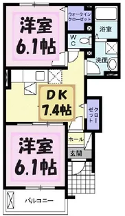 ボニート2【1階】の間取り