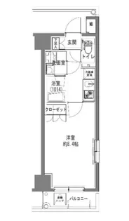 TLRレジデンス大鳥居【8階】の間取り
