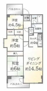 新百合ヶ丘ベルハイム【3階】の間取り