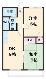 ユタカハイツA棟【2階】の間取り