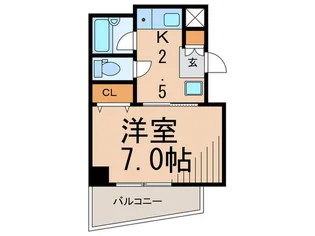 クリスタル代々木公園【6階】の間取り