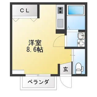 フロイデ【1階】の間取り