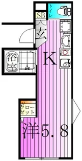 MELDIA梅島X【3階】の間取り