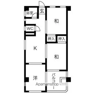 アヴィオン岐阜【1階】の間取り
