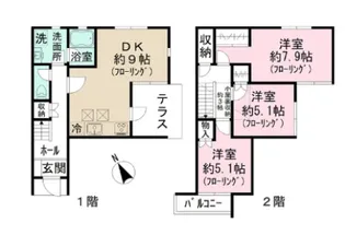 メルヴェイユ恵比寿の間取り