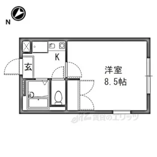 レオパレスエテール【1階】の間取り