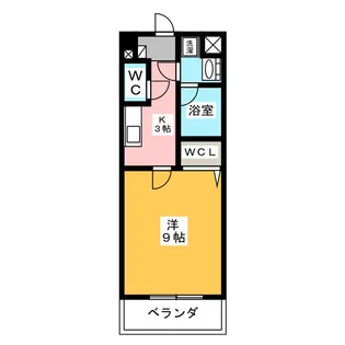 ウエストテラス【3階】の間取り