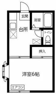 コサージュKAWAI【1階】の間取り