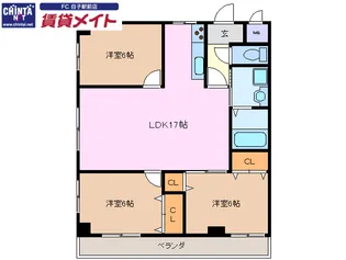 YBASEフォーラム6【2階】の間取り
