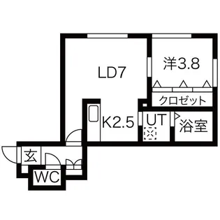 SENNA発寒I【3階】の間取り