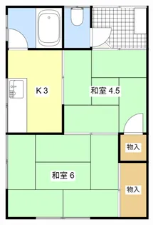 コーポフルタ【1階】の間取り