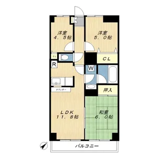 リベール相模が丘【4階】の間取り