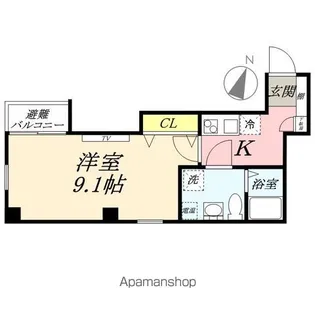 エクロール武蔵藤沢【6階】の間取り